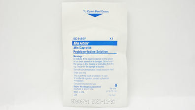 Baxter 5C4466P MiniCap with Povidone-Iodine Solution (x)